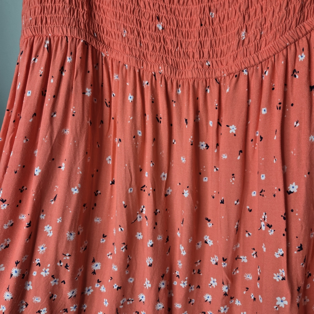 SO Coreal Pink Floral Tank Sun Dress 3X - Picture 3 of 5
